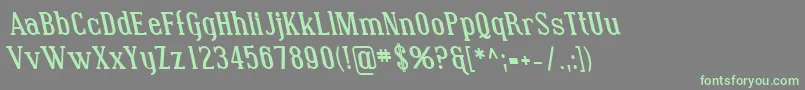 SfcovingtonrevBolditalic Font – Green Fonts on Gray Background