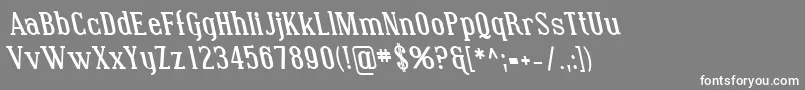 SfcovingtonrevBolditalic Font – White Fonts on Gray Background