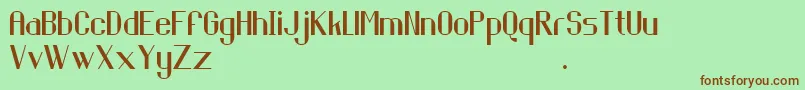 Piringhitam Font – Brown Fonts on Green Background