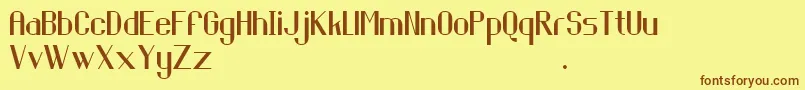 Piringhitam Font – Brown Fonts on Yellow Background