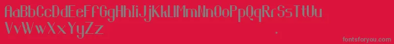 Piringhitam Font – Gray Fonts on Red Background