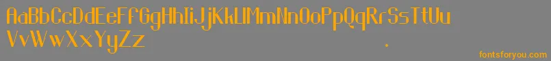 Piringhitam Font – Orange Fonts on Gray Background