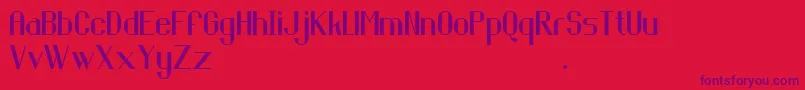 Piringhitam-Schriftart – Violette Schriften auf rotem Hintergrund