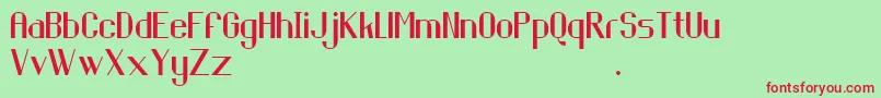 Piringhitam Font – Red Fonts on Green Background