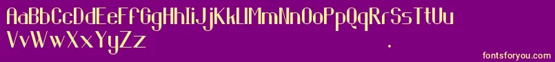 Piringhitam Font – Yellow Fonts on Purple Background