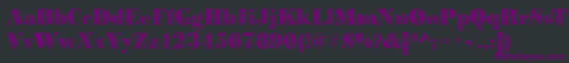 Bodoniplant2Regular Font – Purple Fonts on Black Background