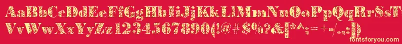 More about Bodoniplant2Regular Font Bodoniplant2Regular Font – Yellow Fonts on Red Background