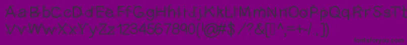 Fonte Christmasligtness – fontes pretas em um fundo violeta