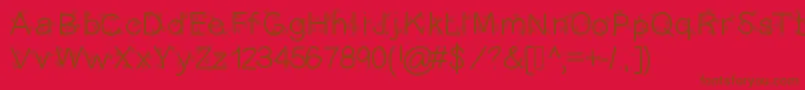 Christmasligtness Font – Brown Fonts on Red Background