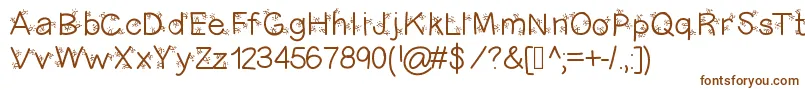 Christmasligtness Font – Brown Fonts