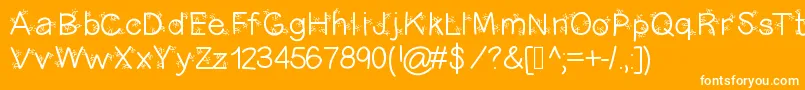More about Christmasligtness Font Christmasligtness Font – White Fonts on Orange Background