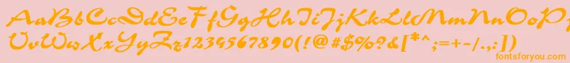 More about Corrida1 Font Corrida1 Font – Orange Fonts on Pink Background
