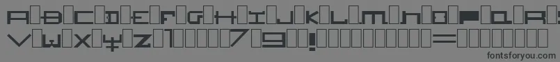 Hozenozzle Font – Black Fonts on Gray Background