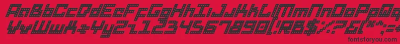 Dridi Font – Black Fonts on Red Background