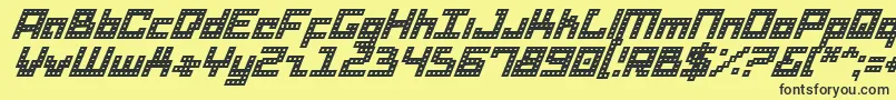 Dridi Font – Black Fonts on Yellow Background