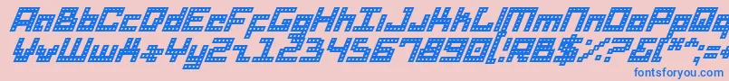 Dridi Font – Blue Fonts on Pink Background