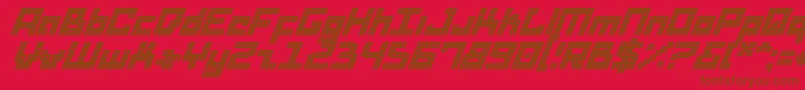 Dridi Font – Brown Fonts on Red Background