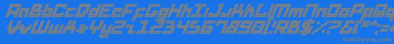 Dridi-Schriftart – Graue Schriften auf blauem Hintergrund