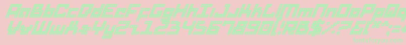 Dridi Font – Green Fonts on Pink Background