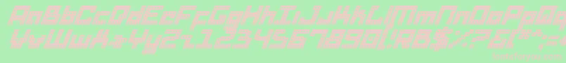 Dridi Font – Pink Fonts on Green Background