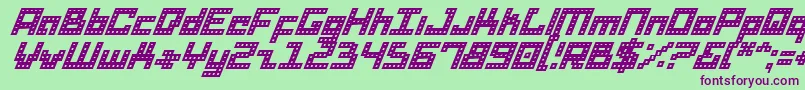 Dridi Font – Purple Fonts on Green Background