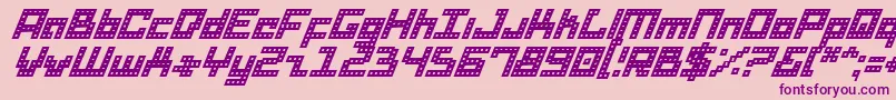 Dridi Font – Purple Fonts on Pink Background