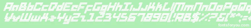 Dridi Font – White Fonts on Green Background