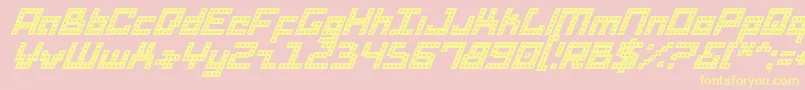 Dridi Font – Yellow Fonts on Pink Background