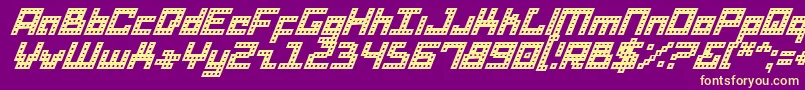 Dridi Font – Yellow Fonts on Purple Background