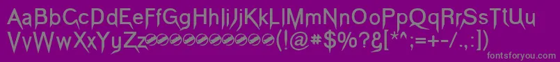 VampeticaBold Font – Gray Fonts on Purple Background