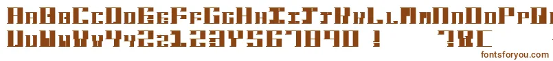 HardbaqBold Font – Brown Fonts on White Background