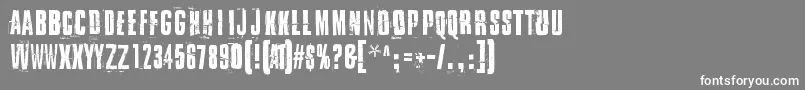 フォントIDidItMyWay – 灰色の背景に白い文字