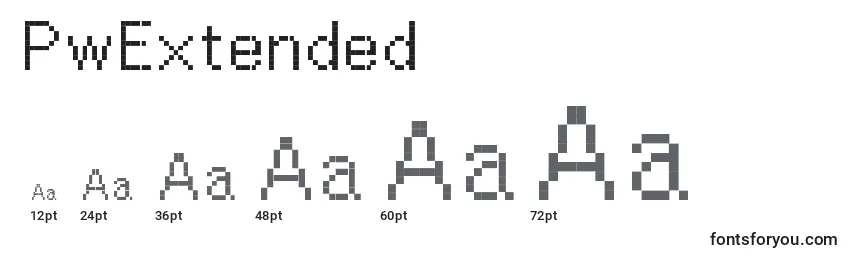 PwExtended Font Sizes