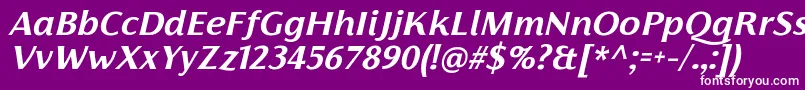 FlorentiaBoldItalicTrial Font – White Fonts on Purple Background