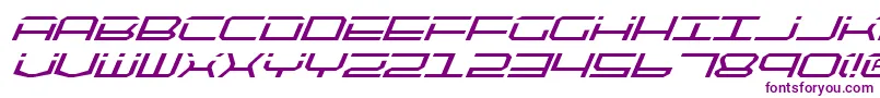 Qtech2i Font – Purple Fonts on White Background