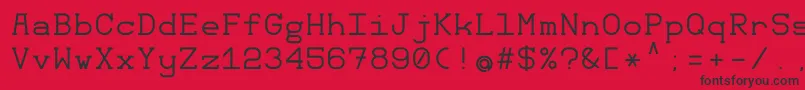 Monomod Font – Black Fonts on Red Background