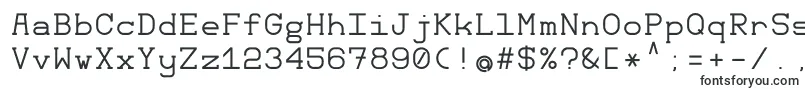 Monomod-fontti – Kiinteän leveyden fontit