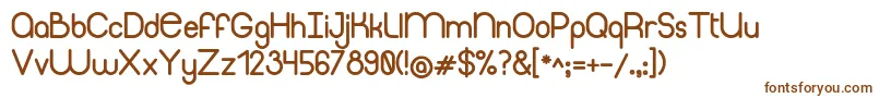 Шрифт ThinfonBold – коричневые шрифты