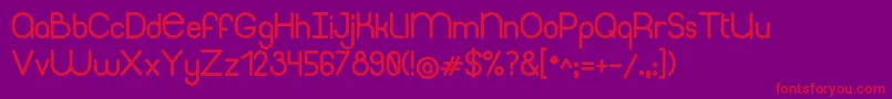 ThinfonBold Font – Red Fonts on Purple Background