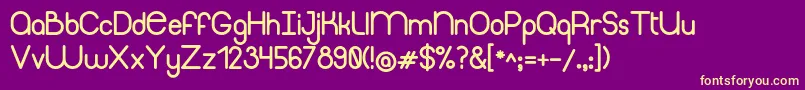 ThinfonBold Font – Yellow Fonts on Purple Background