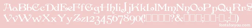 PenshurstBold Font – White Fonts on Pink Background