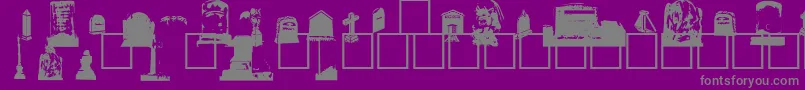 Grvstnbt Font – Gray Fonts on Purple Background