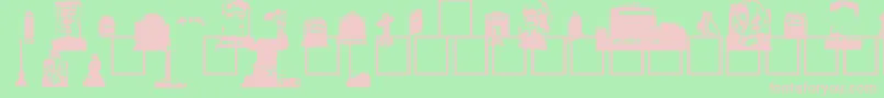 Grvstnbt Font – Pink Fonts on Green Background