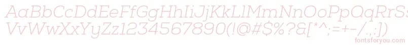 NexaSlabLightOblique Font – Pink Fonts