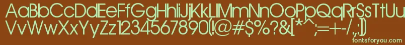 Aerolinea Font – Green Fonts on Brown Background