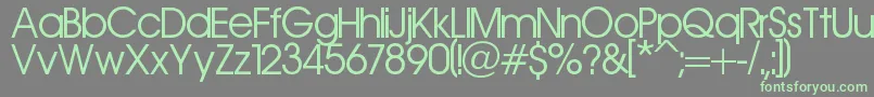 Aerolinea Font – Green Fonts on Gray Background