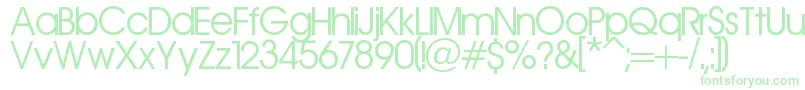 Aerolinea Font – Green Fonts on White Background