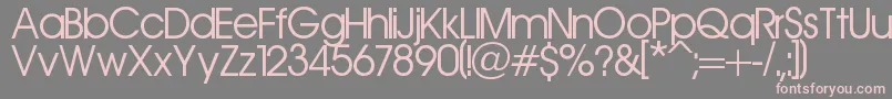 Aerolinea Font – Pink Fonts on Gray Background