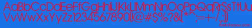 More about Aerolinea Font Aerolinea Font – Red Fonts on Blue Background