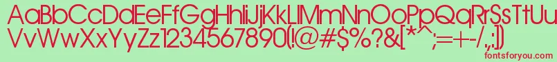 Aerolinea Font – Red Fonts on Green Background